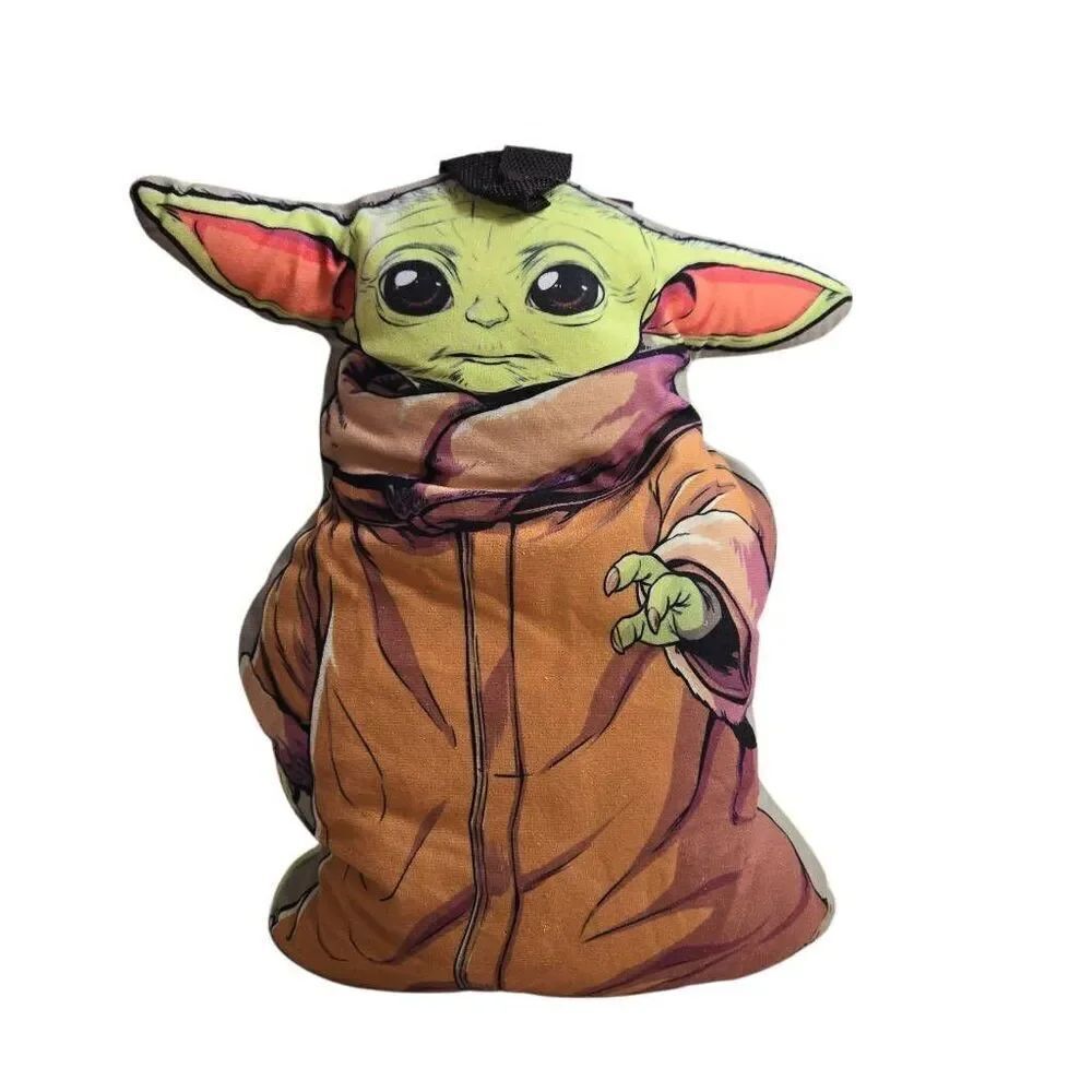 Star Wars "The Child" Grogu Baby Yoda 3D Shaped Plush Pillow Backpack 16"